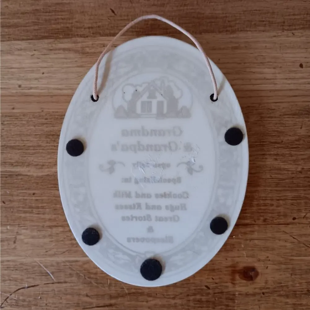 Trinity Pottery Grandma Grandpa Plaque